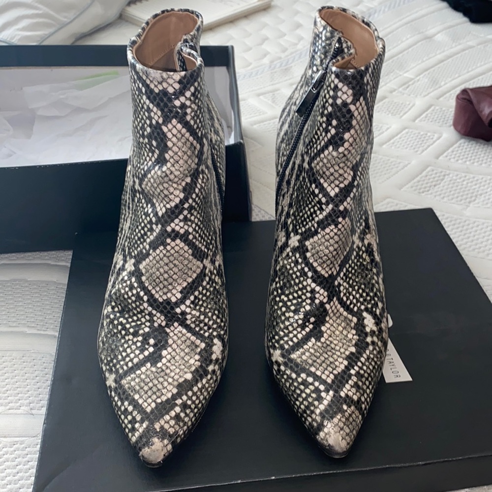 Snake Skin Booties